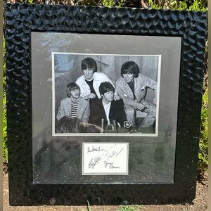 A VERY exciting piece of memorabilia!!! Beatles picture with all 4 autographs.